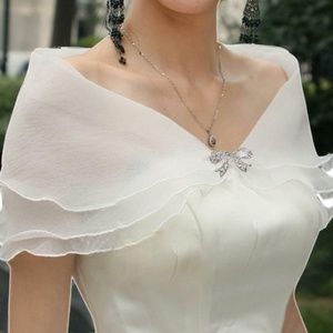 Wedding Cape Shawl Bolero Tulle Shrug IVORY